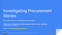 Open Contracting / Procurement